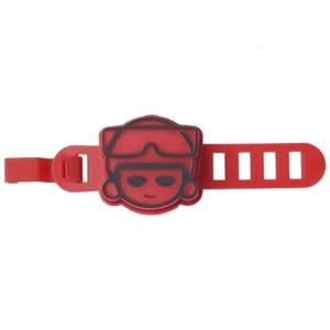Cartoon LED Bike Tail Light Rechargeable Bicycles Rear Safety Warning Light Bicycles Taillights Cycling Accessories