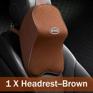 Car Waist Cushion Breathable Ice Silk Memory Cotton Automotive Headrest Pillow for BYD E2 E5 E7 Atto3 Seal Dolphin Khan DMI Tang