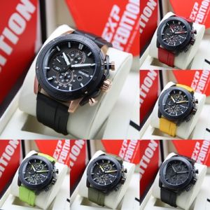 (BISA COD) Jam Tangan Pria Expedition E 6810 E6810 / EXP6810 Original Garansi Resmi 1 Tahun - Tali Rubber
