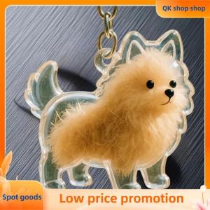 ✨QK shop✨ Dog Shape Pet Hair Storage Box Transparent DIY Handmade Pet Hair Keychain Backpack Decor Accessories Souvenir Collection Gift
