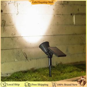 [Ueb Flagship Mall] 18LED Waterproof Solar Powered Lights Solar Landscape Spotlights Solar Stake Spotlight for Pathway Patio Gate Fence