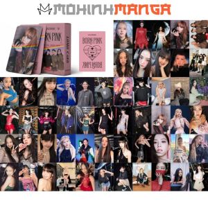 Lomo card bo góc BP hologram hộp 50 thẻ in 2 mặt Lisa Jennie Jisoo Rose có hiệu ứng lấp lánh mẫu mới