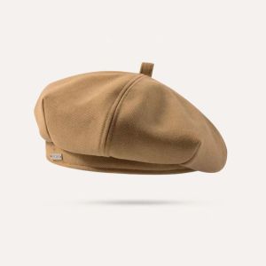 NOVELLEO Japanese Style Retro Beret Hat Newsboy Hat Vintage Octagon Hat Elegant Fashionable Painter Hat Women