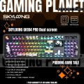 คีย์บอร์ดไร้สาย 3 โหมด Skyloong GK104 Pro 8K Double Screen Gasket มี Calculator. 