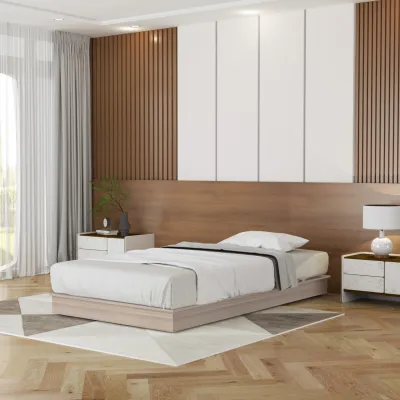 KIRANA Kolombo - Divan Kayu Lesehan Ranjang Dipan Tempat Tidur Putih Minimalis 90 100 120 160 180