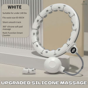 inligent hula hoop with lcd counter silicone massage nodes weight ball design portable home workout equipment