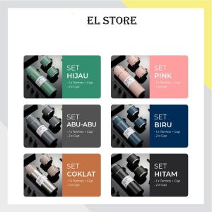 Termos Vacuum Flask Set Sultan Botol Minum Cangkir Premium 500ml