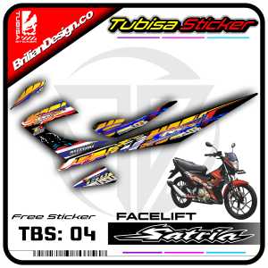 Sticker Striping Satria 2014 - Stiker Striping List Variasi Motor Satria 2014. TBS.SF.04