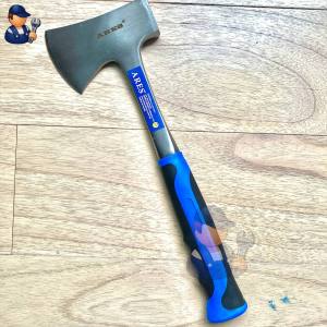 2 Pieces - ARES Hand Axe Durable Sharp For wood cutting Reliable High Carbon Steel Non-Slip Grip Built