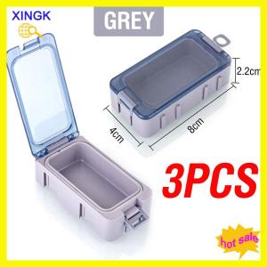 XINGK 3PCS Fishing Glow-in-the-dark Toolbox Mini Splice Storage Box Plastic Accessories Storage Box Hard Bait Container Carp