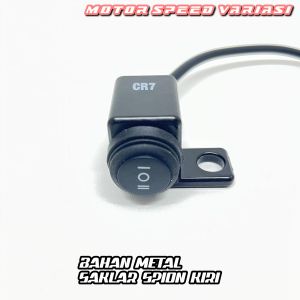 Saklar lampu on of besi motor spion tombol kota 2in1 kiri universal 1 tombol
