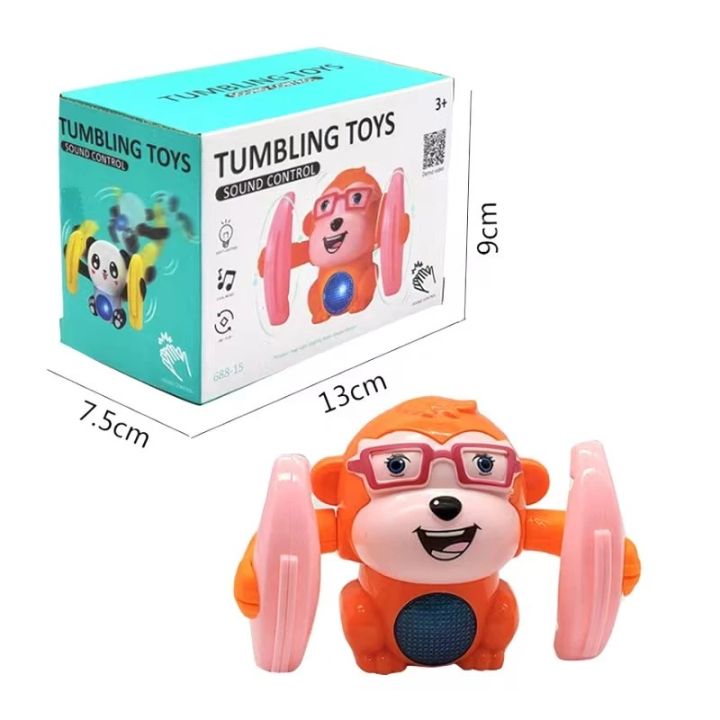 BS toys Rolling monkey sound and light monkey 0612 months baby