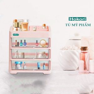 Tủ nhựa mini đa năng trong suốt để mỹ phẩm đựng đồ tiện ích cao cấp