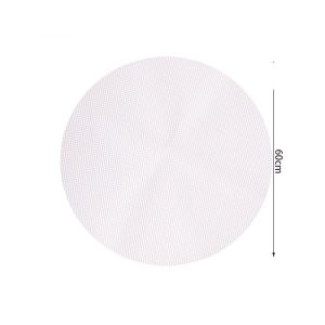 GANGBANI Non-Stick Round Steamer Mesh Pad Reusable Thickened Food Fruit Dryer Mats Multifunction Kitchen Baking Accessories Steamer Mat
