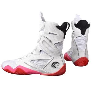 2024 High-Top Boots Professional Boxing Training Shoes Wrestling Shoes Large Size Fighting Wrestling Competition Indoor Anti-Slip Wear-