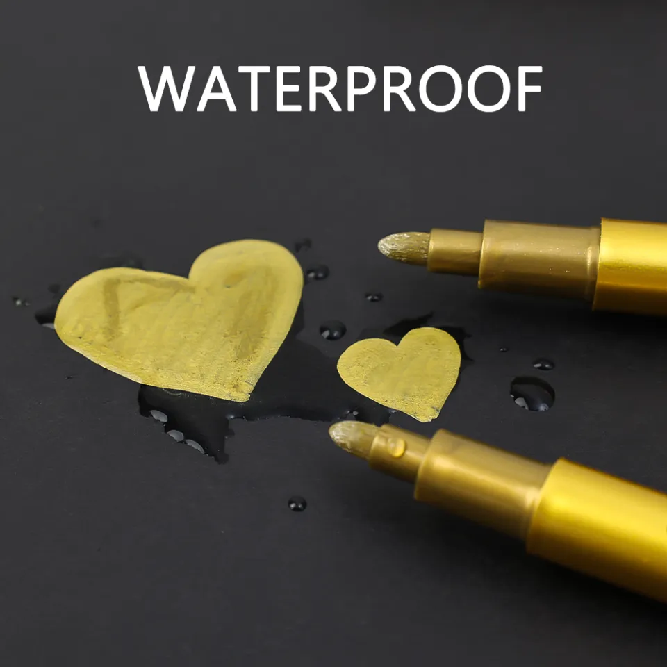 Metallic Gold Ink Gold Art Pen 1/3Pcs Metallic Marker Pens DIY