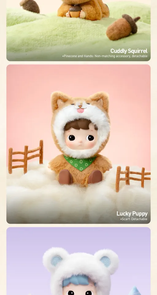 POP MART HACIPUPU Snuggle With You Series Figures Blind Box