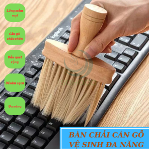 Cọ Gỗ Đa Năng Siêu Mềm -Bàn Chải Vệ Sinh Đa Dụng Cán Gỗ -Cây Cọ Vệ Sinh Góc Khuất & Khe Hẹp