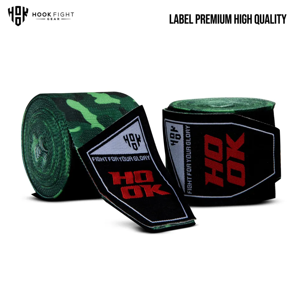 Hand Wrap Muay Thai Motif Hook Bandasi Boxing Wrap Strap Muaythai