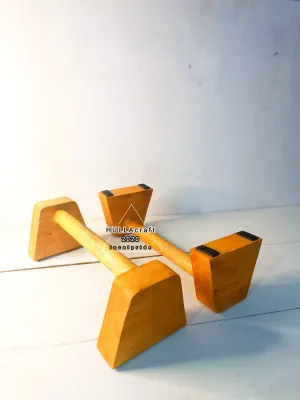 Wooden Paralettes Hand Stand Push Up Bar/Pegangan Kayu Push Up