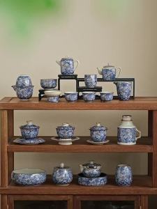 Kirilgu Ru Kiln Gold Blossoms  Master Cup Household Tea Cup Handmade Tea Bowl Smelling Cup Teaset Supplies Teaware A Cup Of Tea 4P6B8