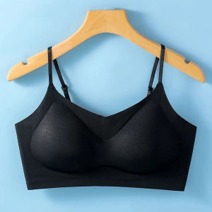 M-2XL mỏng mùa hè lụa băng vẻ đẹp trở lại Áo lót nữ đeo chéo bọc phụ nữ nâng trên hỗ trợ cố định Cup áo ngực đi ngủ liền mạch