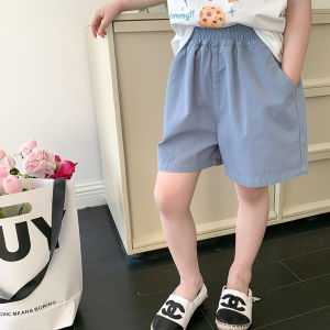 ＜107＞  Aymobebe 2025 Quần Hot Kiểu Mỏng Phong Cách Hàn Quốc Cho Bé Nam Nữ Mặc Ngoài Mùa Hè Quần Sooc Màu Trơn Thoải Mái Rộng Rãi