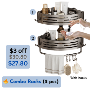 🇸🇬 Space Aluminum Bathroom Storage Folding Towel No Drilling Rack Toilet Rack Towel Hanger Bathroom Accessories