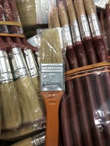 Chổi cọ quét sơn nhựa vàng chất lượng cao giá rẻ (sỉ & lẻ giá xưởng đủ các kích cỡ)