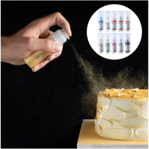 50กรัมสเปรย์ทานได้ผงสีทองเค้ก Fondant Macaron ช็อกโกแลต Glitter ผงเงินเบเกอรี่สี Alimentaire เครื่องมือตกแต่ง