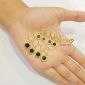 Anting Desi Hitam Vintage Romawi Permata Anting Jepit Titanium Anti Karat Korea. 