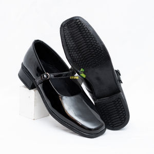 Sepatu PDH wanita OOTD Resleting Formal Kerja Kantoran Security Wanita Outsol Khusus Terbaru 2025