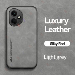 ROAZIC For Honor 400 5G Phone Case Luxury Matte Leather Texture Attractive Casing Shockproof Silicone Back Cover JS13