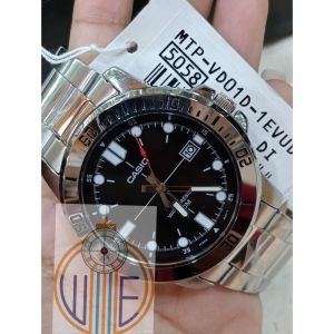 CASIO MENS SILVER MTP VD01D 1E