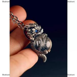 [COD] Biubiuni Trung Quốc Phong Cách Dễ Thương Rồng Vòng Cổ Cho Nam Giới Phụ Nữ Cổ Điển Tinh Tế Động Vật Mặt Dây Chuyền Vòng Cổ Trang Sức Phụ Kiện Tốt May Mắn Quà Tặng