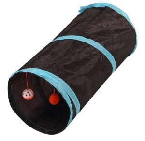 อุโมงค์แมว ลูกบอล ของเล่นแมว อุโมงค์นอนแมว บ้านอุโมงค์แมว อุโมงค์แมว 2 ทางตรง ขนาด 25x50 ซม. อุปกรณ์แมว ของเล่นลุกแมว ของเล่นแมวโต