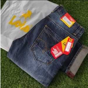 Jeans Lois Original Slim Fit Full Length Pria - Celana Denim Standar [COD]