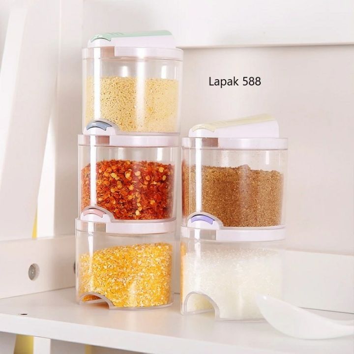 Lapak 588 Seasoning Jar in Toples Bumbu Dapur Rempah Set