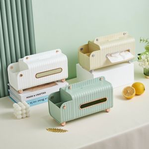 JVKISX Multifunctional Tissue Box Large Capacity Plastic Paper Drawer Home Decoration Exquisite Paper Towel Box