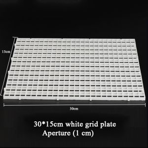 fish tank bottom filter grid Aquarium bottom filter plate White isolation plate mesh partition black