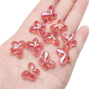 10pcs Fashion Acrylic Butterfly Beads Loose Spacer Beads For Handmade Bracelet Necklace Keychain DIY Craft Jewelry Making