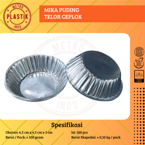 Mika Cup Roti Besar Isi 100pcs / Mika Puding Telor Ceplok / Sambel Saos / Isi 100pcs Sekali pakai