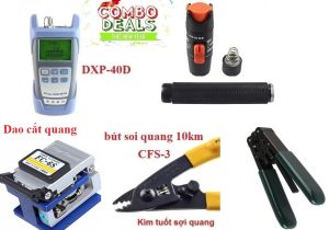 Dao cắt sợi quang FC-6S Máy đo công xuất quang DPX-40D Bút soi quang 10km kìm tách kìm tuốt quang CFS-3