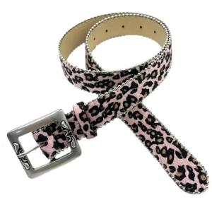 Waist Belt Carved Buckle Leopard Print Chain Costume Belt for Wrap Dress Waist Belt for Suit Skirt Jeans