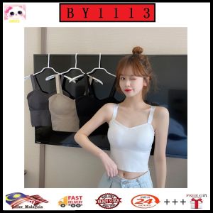 READY STOCK👑BY 171 Women singlet lingerisportseamlessyogajoggingbreastfeedingmaternity bra爆款韩版可调节肩带美背心裹胸防走光运动休闲百搭