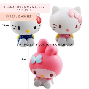 SFS - HIASAN KUE TART HELLO KITTY MY MELODY DANIEL HELO KITY KUCING LUCU DISNEY CAKE DECORATION BAKING DECORATING DIY ULANG TAHUN ULTAH BIRTHDAY CAKE ANAK KECIL SANRIO