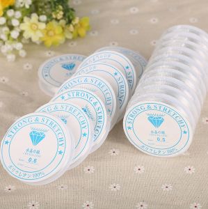 เอ็นยืด เอ็นร้อยลูกปัด ร้อยหิน ร้อยคริสตัล ขนาด 0.5 0.6 0.7 0.8 1 mm. สีใส (พร้อมส่งจากไทย)