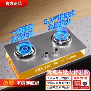 Pub Gas Stove Burner  Cooking Stove Gas  Hob Stove Burner Gas Cooker First Order Discount Double Burner Steel Fierce Fire Stove Sets Tabletop and Inlay Installation Compatibility 燃气灶