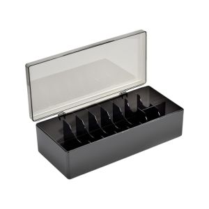 WILD 10 Grids Lash Extension Storage Box Clear Cover Dust-proof Nail Accessories Storage Tools Professional Multi-functional Eyelash Tools Containers Beauty Professionals