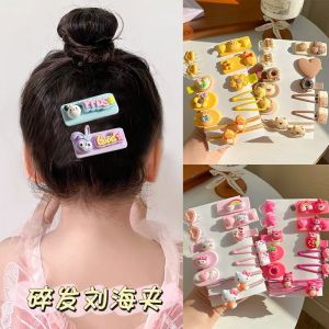 12PCS/Set Girls Cute Hairpins Hair Rope Sanrio Cartoon Cinnamoroll Kuromi My Melody Children Kids Lovely Hair Clips Barrettes Fashion Hair Accessories